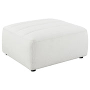 Sunny 6-piece Upholstered Modular Sectional Sofa Ivory Sherpa - 551621-SET