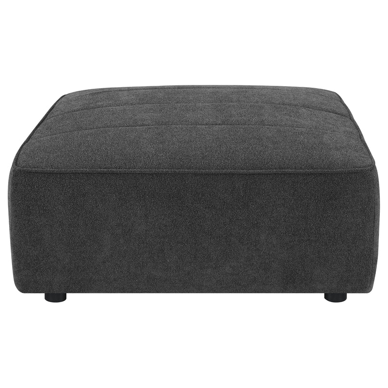 Sunny Square Upholstered Ottoman Dark Charcoal - 552083