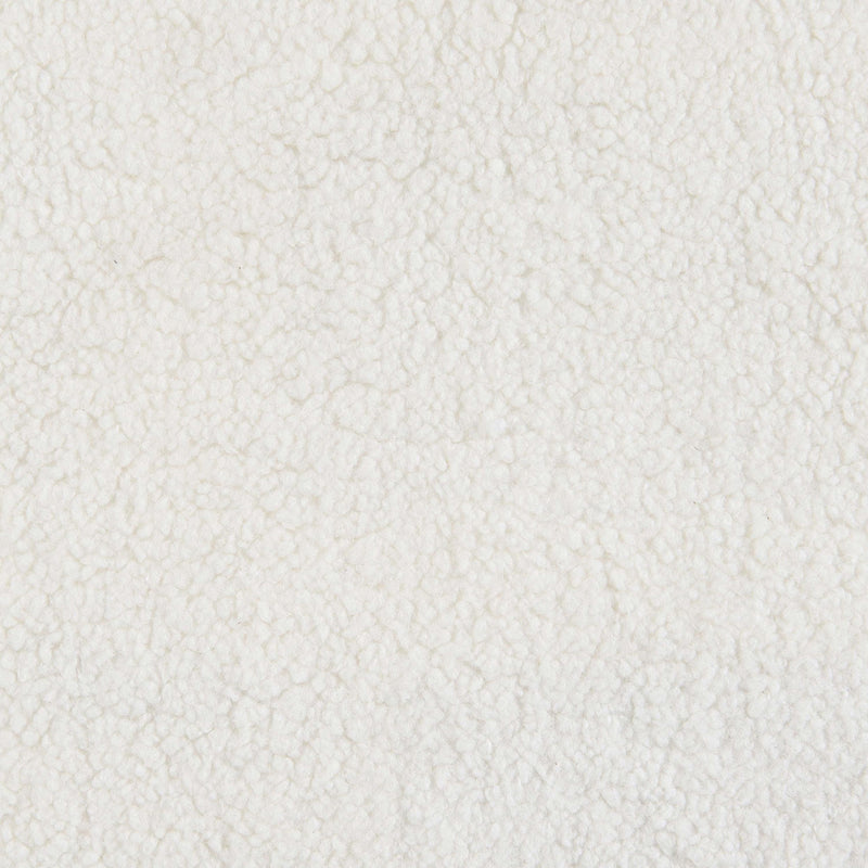 Sunny Square Upholstered Ottoman Ivory Sherpa - 551623
