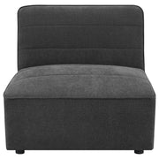 Sunny Upholstered Armless Chair Dark Charcoal - 552081