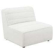 Sunny Upholstered Armless Chair Ivory Sherpa - 551621