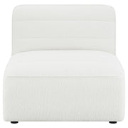 Sunny Upholstered Armless Chair Ivory Sherpa - 551621
