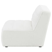 Sunny Upholstered Armless Chair Ivory Sherpa - 551621