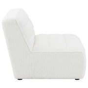 Sunny Upholstered Armless Chair Ivory Sherpa - 551621