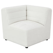 Sunny Upholstered Corner Chair Ivory Sherpa - 551622