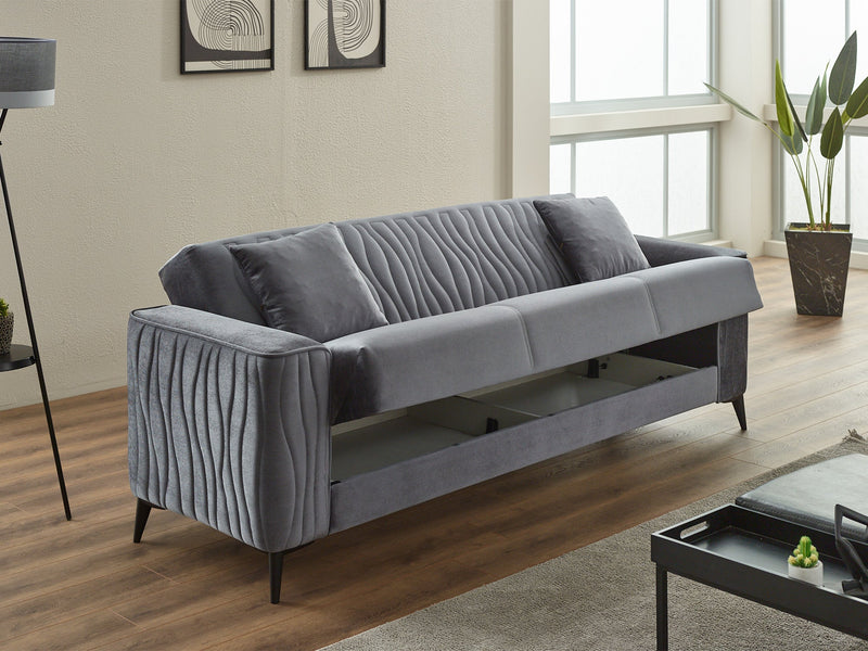 Suny 3-pieces (Sofa & Loveseat & Chair) Livingroom in Beige - 200-SIM-SUN-VELVET260-321