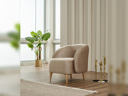 Suny 3-pieces (Sofa & Loveseat & Chair) Livingroom in Beige - 200-SIM-SUN-VELVET260-321