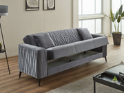 Suny 3-pieces (Sofa & Loveseat & Chair) Livingroom in Grey - 200-SIM-SUN-VELVET412-321