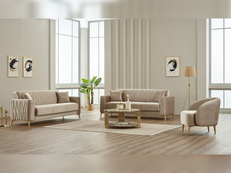 Suny Convertible Loveseat in Grey - 200-SIM-SUN-VELVET412-2
