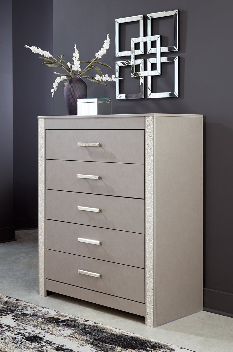 Surancha Gray Panel Bedroom Set from Ashley - Luna Furniture