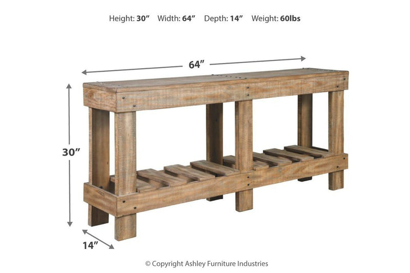 Susandeer Brown Sofa/Console Table - Gate FurnitureSofa Table