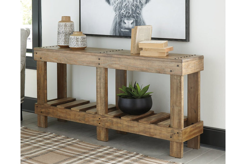 Susandeer Brown Sofa/Console Table - Gate FurnitureSofa Table