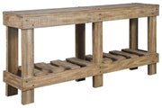 Susandeer Brown Sofa/Console Table - Gate FurnitureSofa Table