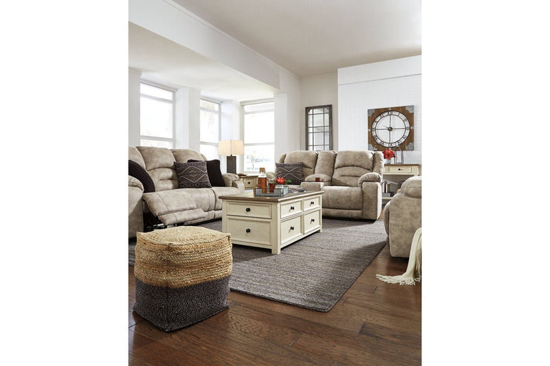 Sweed Valley Natural/Black Pouf - Gate FurniturePouf
