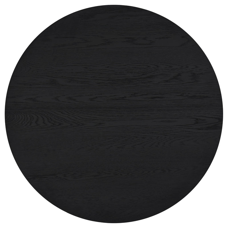 Sweeney 2-piece Round Wood Occasional Nesting Table Set Black - 722820