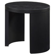 Sweeney 24-inch Round Wood Occasional Side End Table Black - 722827
