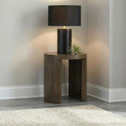 Sweeney 24-inch Round Wood Occasional Side End Table Dark Walnut - 722837