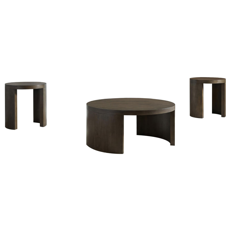 Sweeney 3-piece Coffee and End Occasional Table Set Dark Walnut - 722838-S3