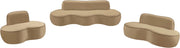Swerve 101" Velvet Upholstered Sofa in Beige - 44021Beige-S
