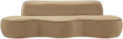 Swerve 101" Velvet Upholstered Sofa in Beige - 44021Beige-S