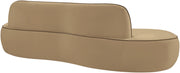 Swerve 101" Velvet Upholstered Sofa in Beige - 44021Beige-S