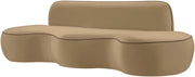 Swerve 101" Velvet Upholstered Sofa in Beige - 44021Beige-S