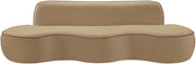 Swerve 101" Velvet Upholstered Sofa in Beige - 44021Beige-S