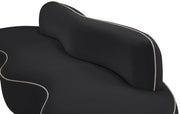 Swerve 101" Velvet Upholstered Sofa in Black - 44021Black-S