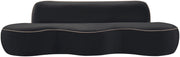 Swerve 101" Velvet Upholstered Sofa in Black - 44021Black-S