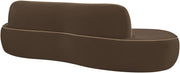 Swerve 101" Velvet Upholstered Sofa in Brown - 44021Brown-S