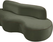 Swerve 101" Velvet Upholstered Sofa in Green - 44021Green-S