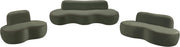 Swerve 101" Velvet Upholstered Sofa in Green - 44021Green-S