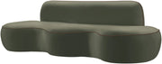 Swerve 101" Velvet Upholstered Sofa in Green - 44021Green-S