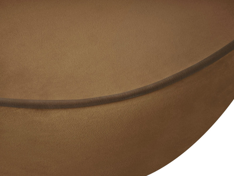 Swerve 101" Velvet Upholstered Sofa in Saddle - 44021Saddle-S