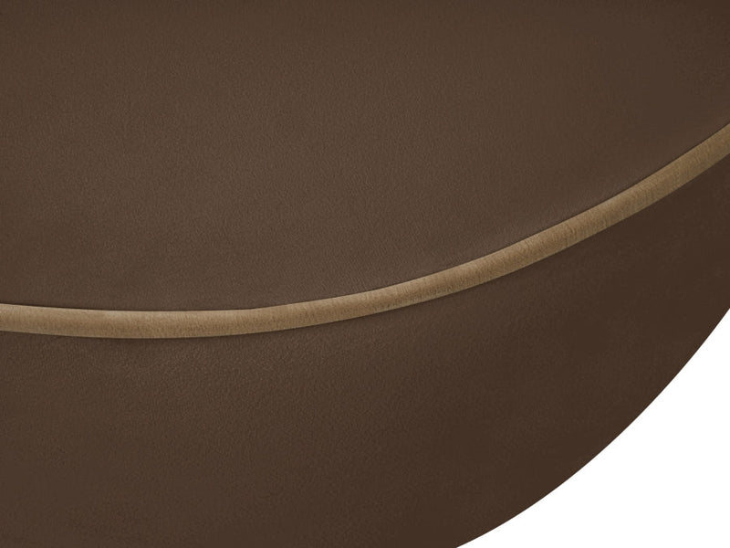 Swerve 77" Velvet Upholstered Loveseat in Brown - 44021Brown-L