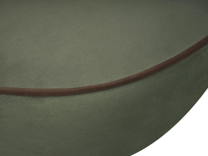 Swerve Velvet Upholstered Chair in Green - 44021Green-C