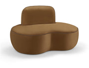 Swerve Velvet Upholstered Chair in Saddle - 44021Saddle-C