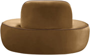 Swerve Velvet Upholstered Chair in Saddle - 44021Saddle-C