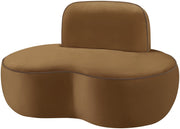 Swerve Velvet Upholstered Chair in Saddle - 44021Saddle-C