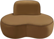 Swerve Velvet Upholstered Chair in Saddle - 44021Saddle-C