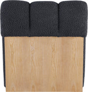 Swoon Faux Sheepskin Upholstered Accent Chair in Black - 571Black