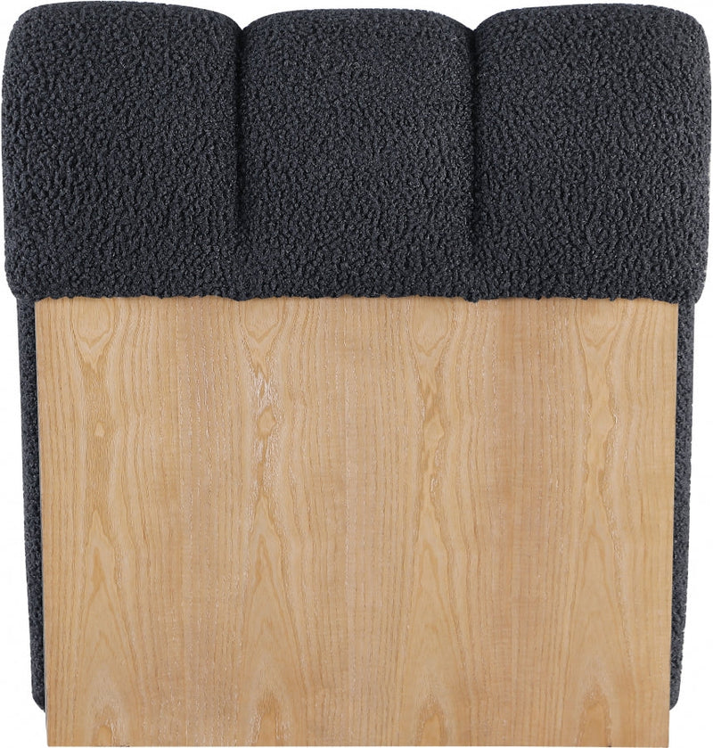 Swoon Faux Sheepskin Upholstered Accent Chair in Black - 571Black