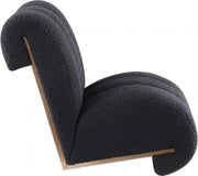 Swoon Faux Sheepskin Upholstered Accent Chair in Black - 571Black
