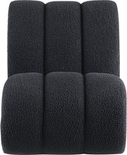 Swoon Faux Sheepskin Upholstered Accent Chair in Black - 571Black