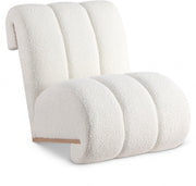 Swoon Faux Sheepskin Upholstered Accent Chair in Cream - 571Cream
