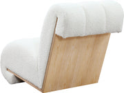 Swoon Faux Sheepskin Upholstered Accent Chair in Cream - 571Cream