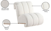 Swoon Faux Sheepskin Upholstered Accent Chair in Cream - 571Cream