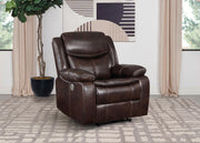 Sycamore Upholstered Power Recliner Chair Dark Brown - 610193P