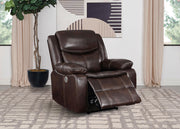 Sycamore Upholstered Power Recliner Chair Dark Brown - 610193P
