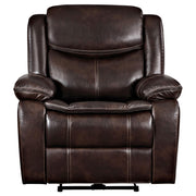 Sycamore Upholstered Power Recliner Chair Dark Brown - 610193P